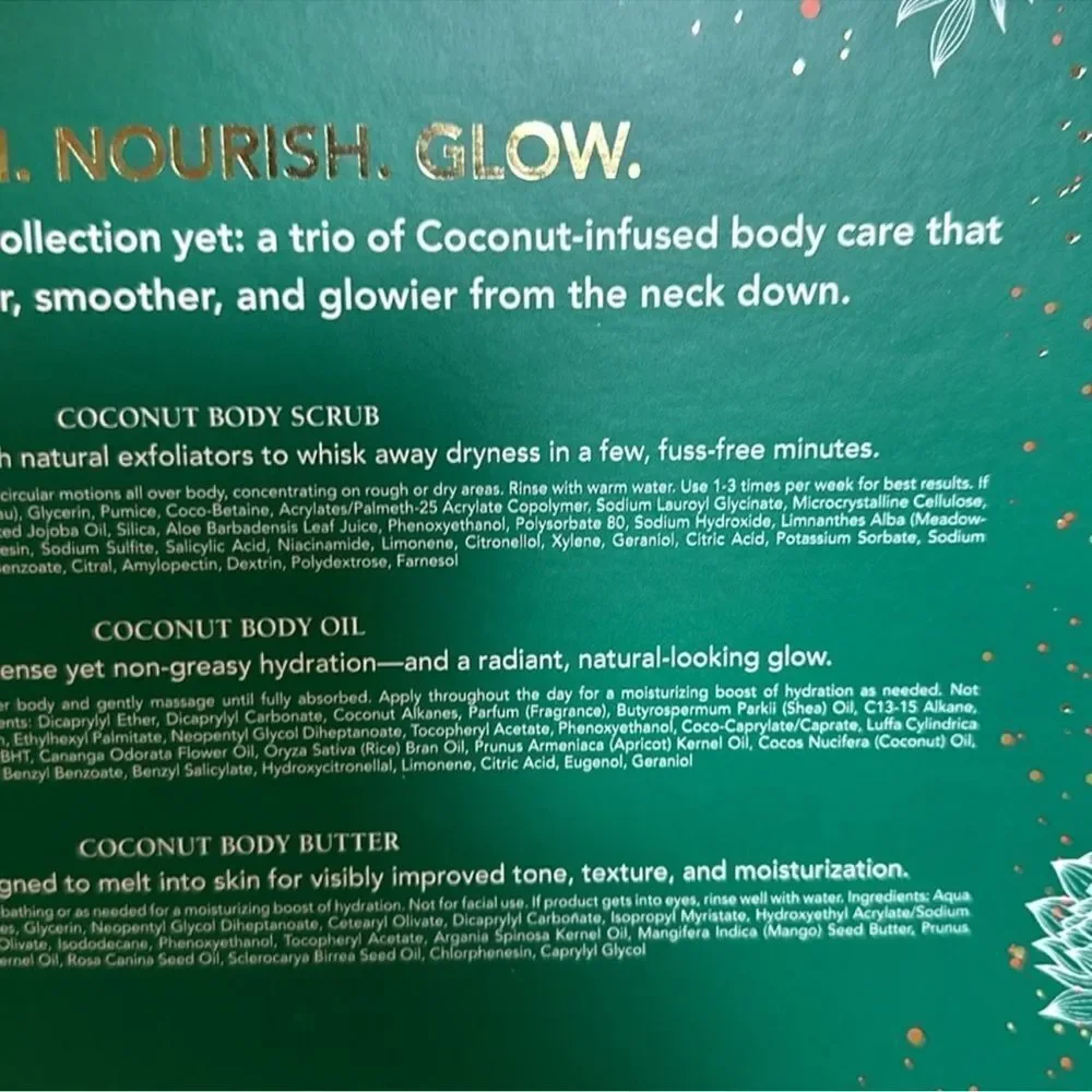 MARIO BADESCU Coconut Body Trio Gift Set Body Scrub Oil Butter